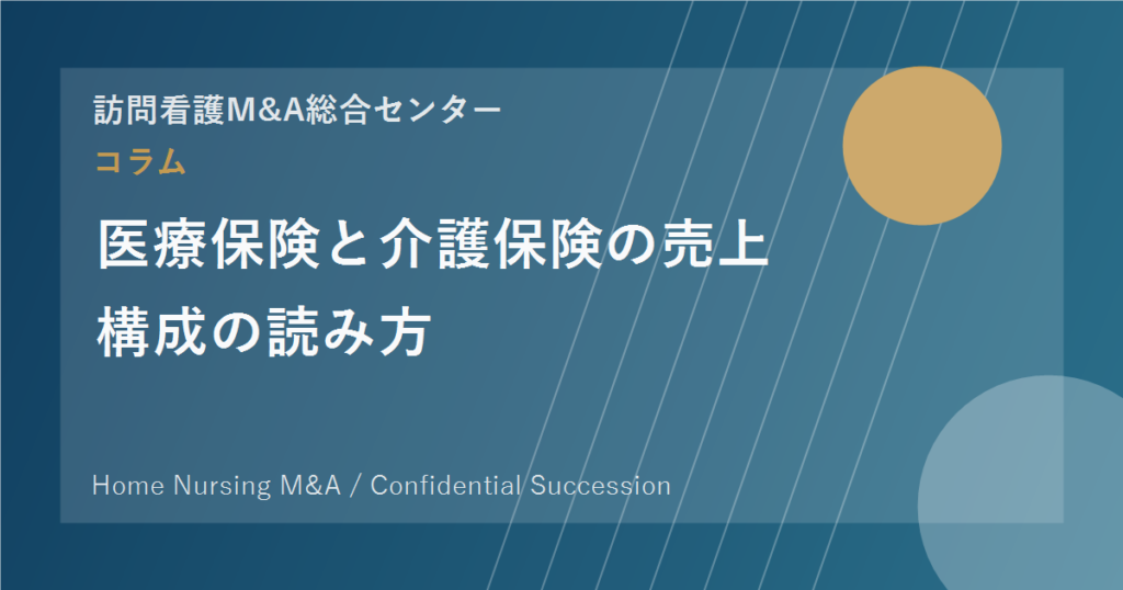 医療保険と介護保険の売上構成の読み方 のアイキャッチ画像