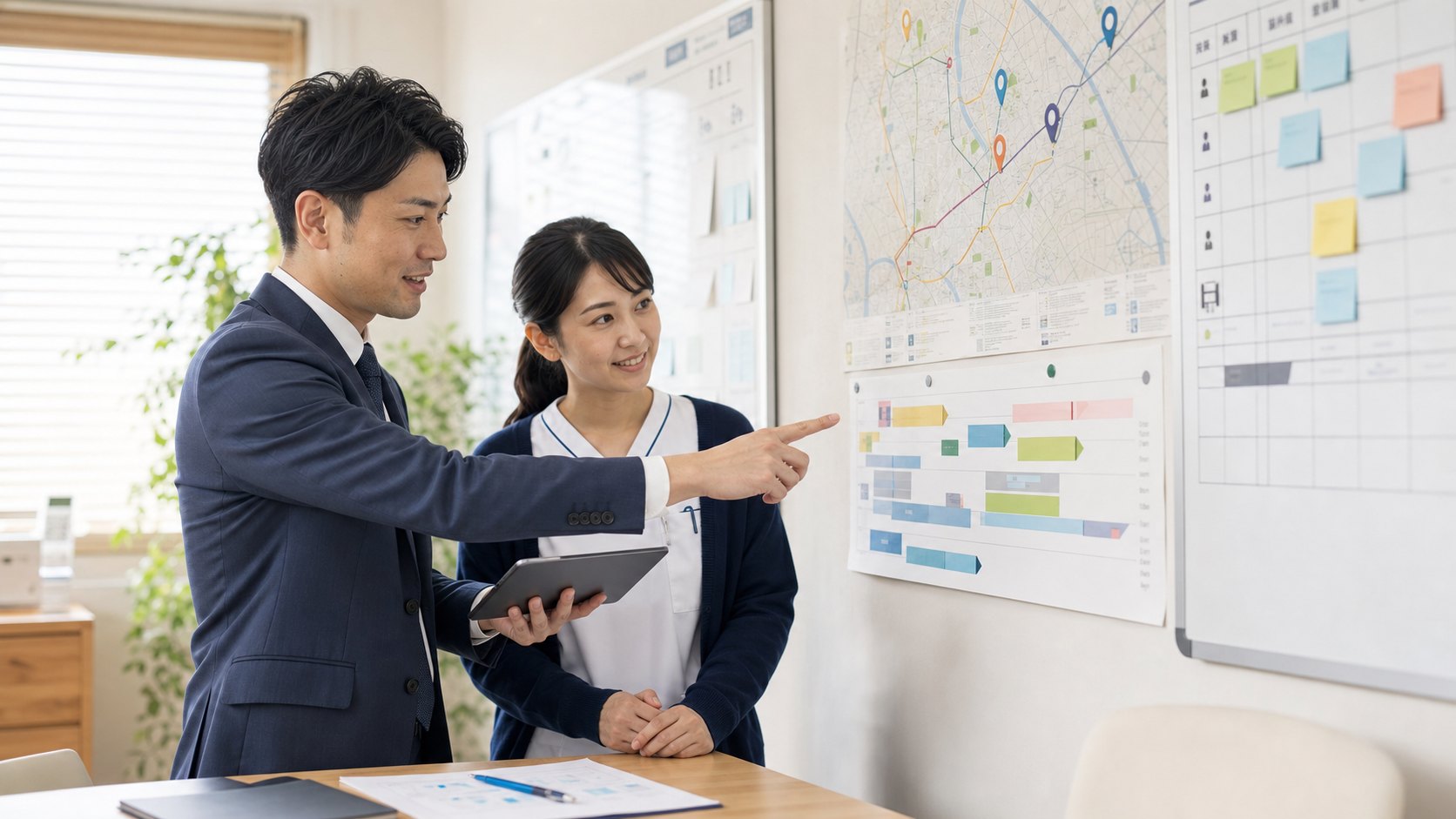 訪問看護ステーションの承継計画を確認するイメージ