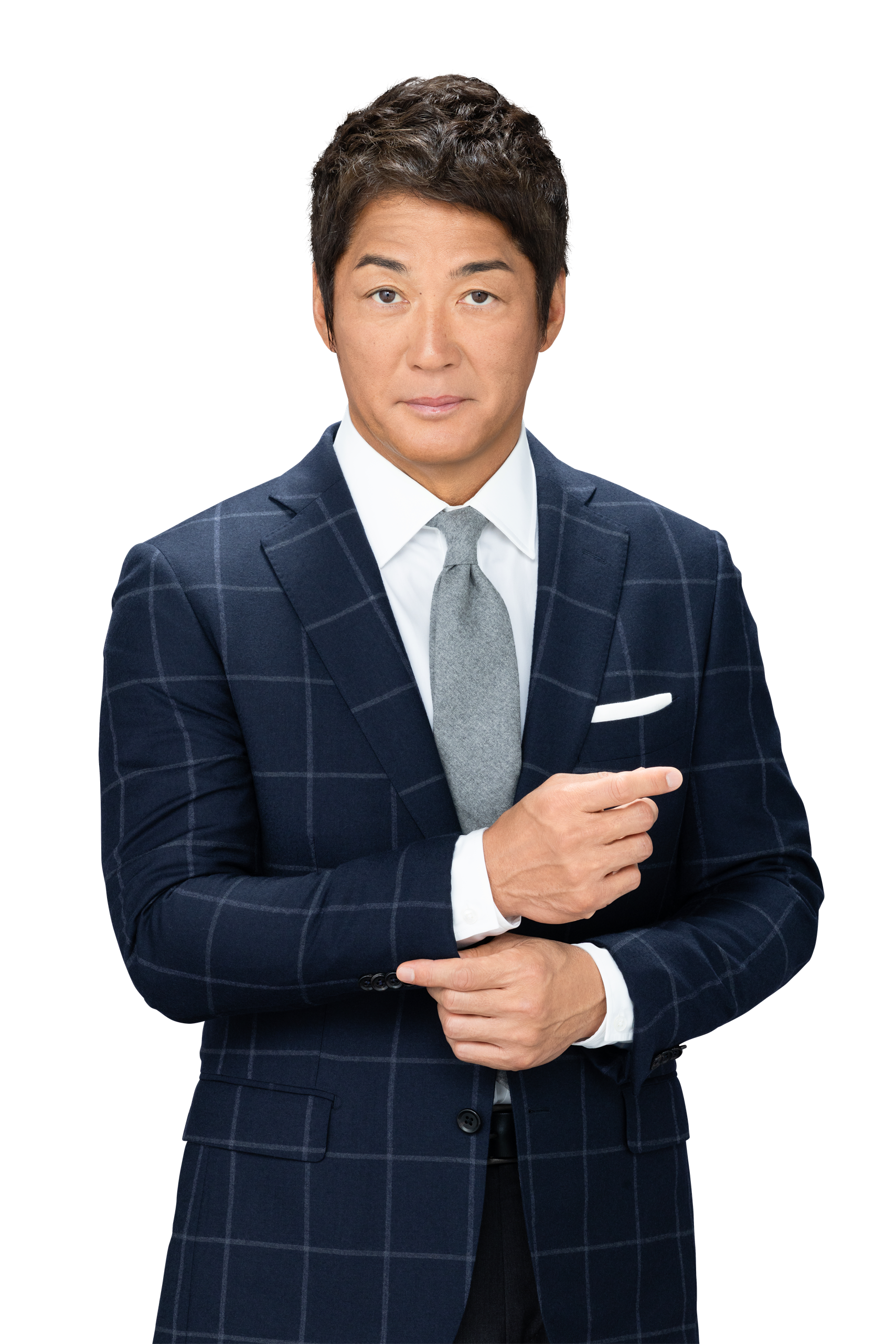 スーツ姿の長嶋一茂さん